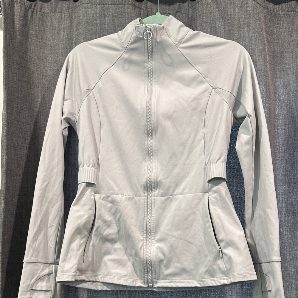 Fabletics Women's Light Gray Utility Jacket